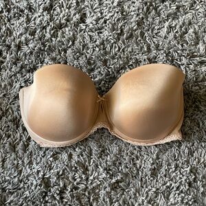 Beige strapless bra NWOT